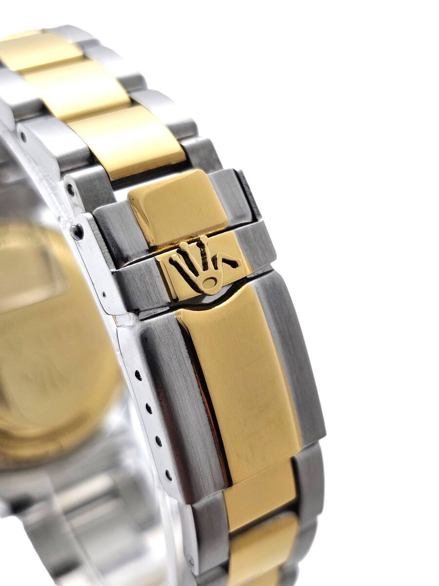 【即決大特価】RELAX リラックス 王冠ロゴ D26-MGS カスタム腕時計 クロノ イエローゴールド 上品で大人っぽさを感じて頂ける御時計の画像6