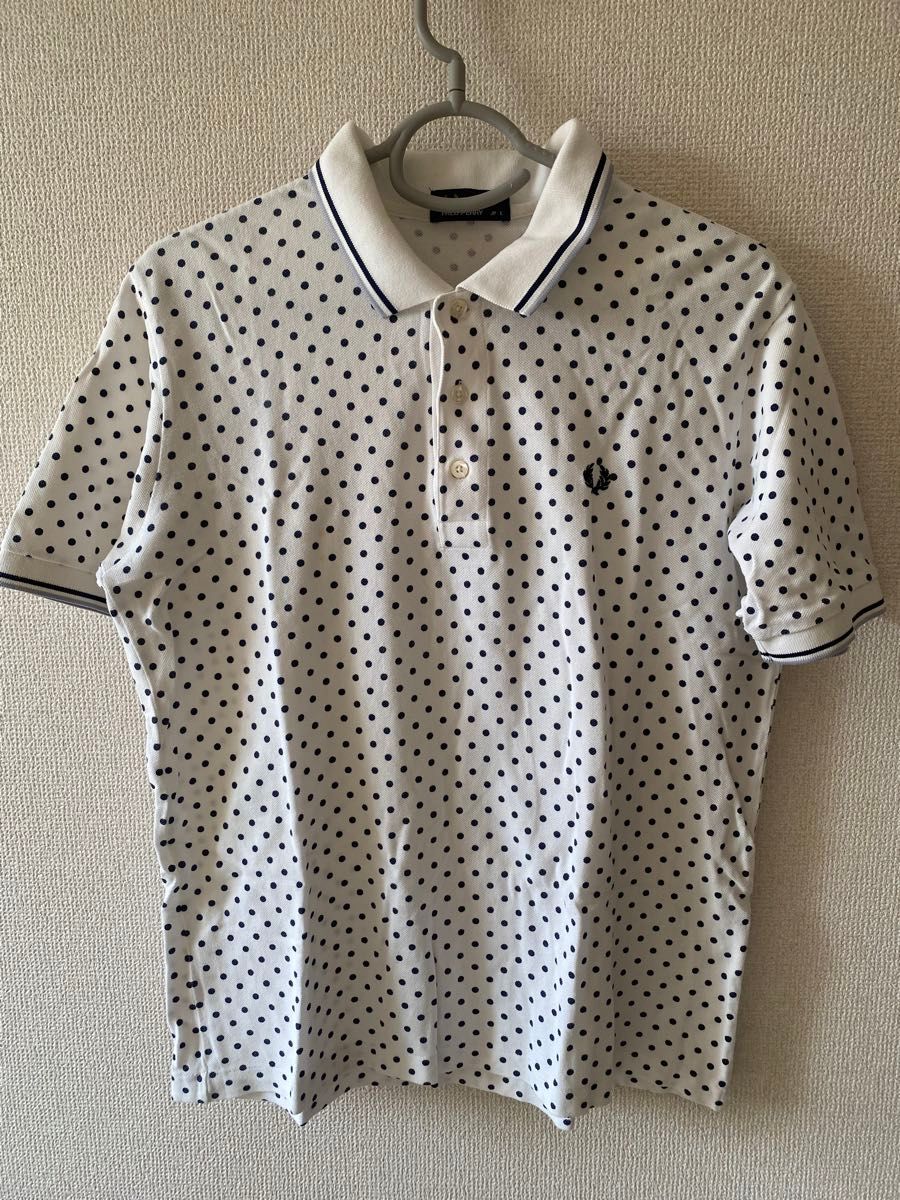 日本製　FRED PERRYフレッドペリー半袖ポロシャツ Lサイズ