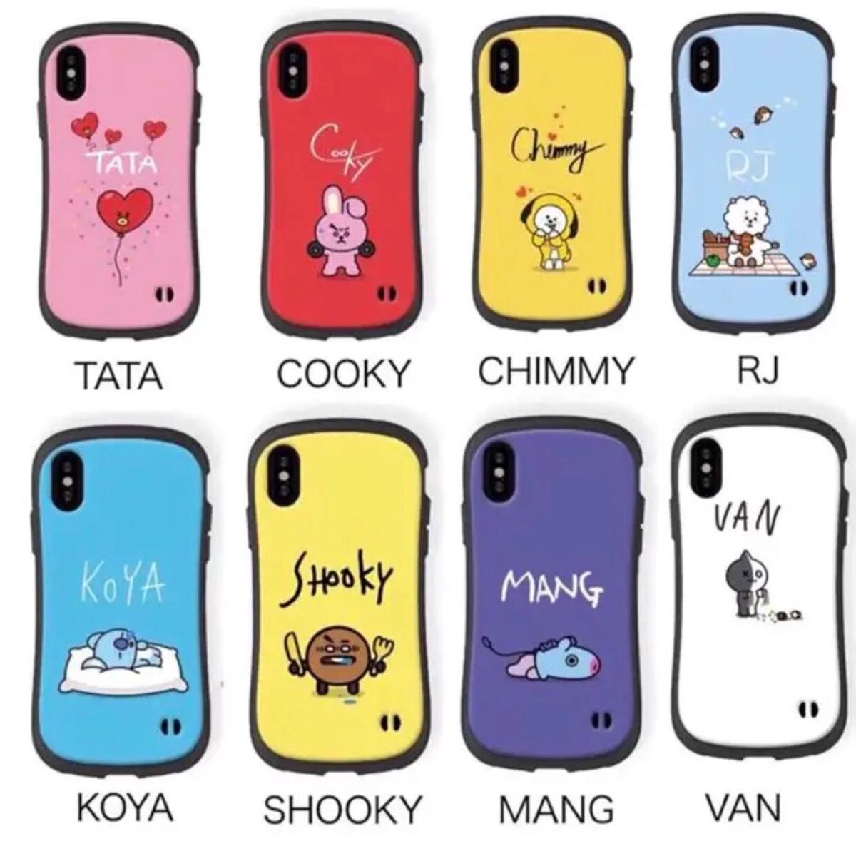 【セール価格】1200円--->750円！！　bt21 RJ iPhoneSE2/SE3 スマホケース ジン BTS カバー