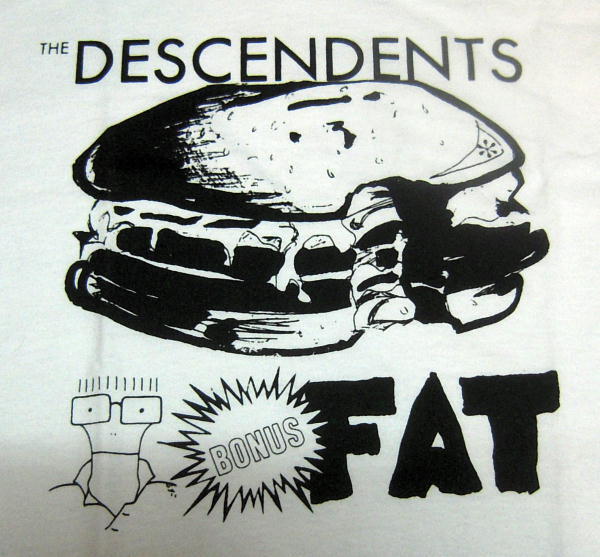 ★ディセンデンツ Tシャツ DESCENDENTS Bonus Fat 白 L 正規品! all off_画像1