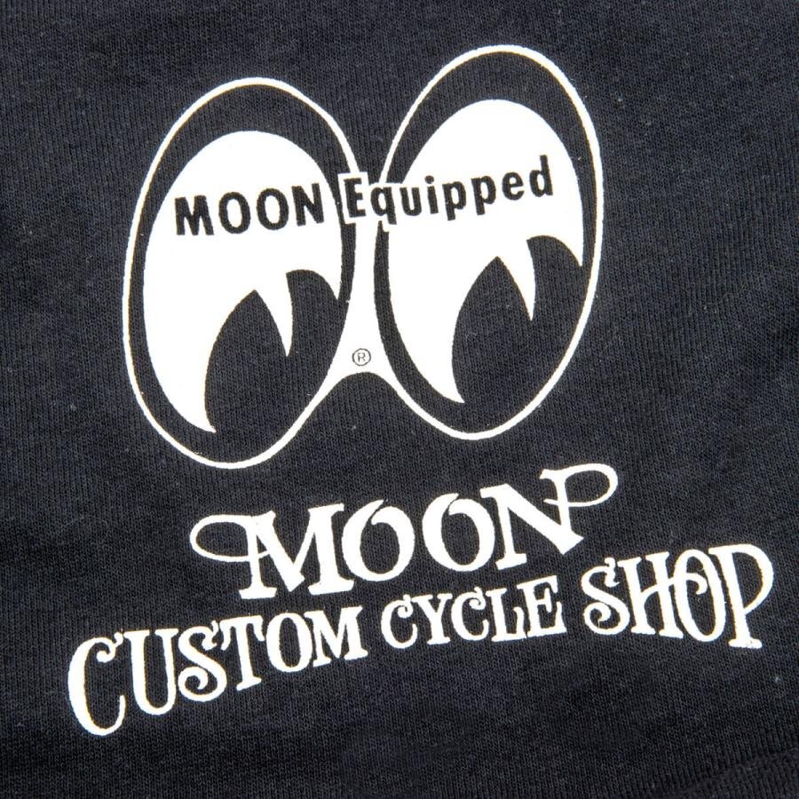 ★ムーンアイズ MOON Custom Cycle Shop パンヘッド Tシャツ - XL 黒 MOONEYES 正規品 デュオグライド FLH1200 鍋 ナックルヘッド_画像6