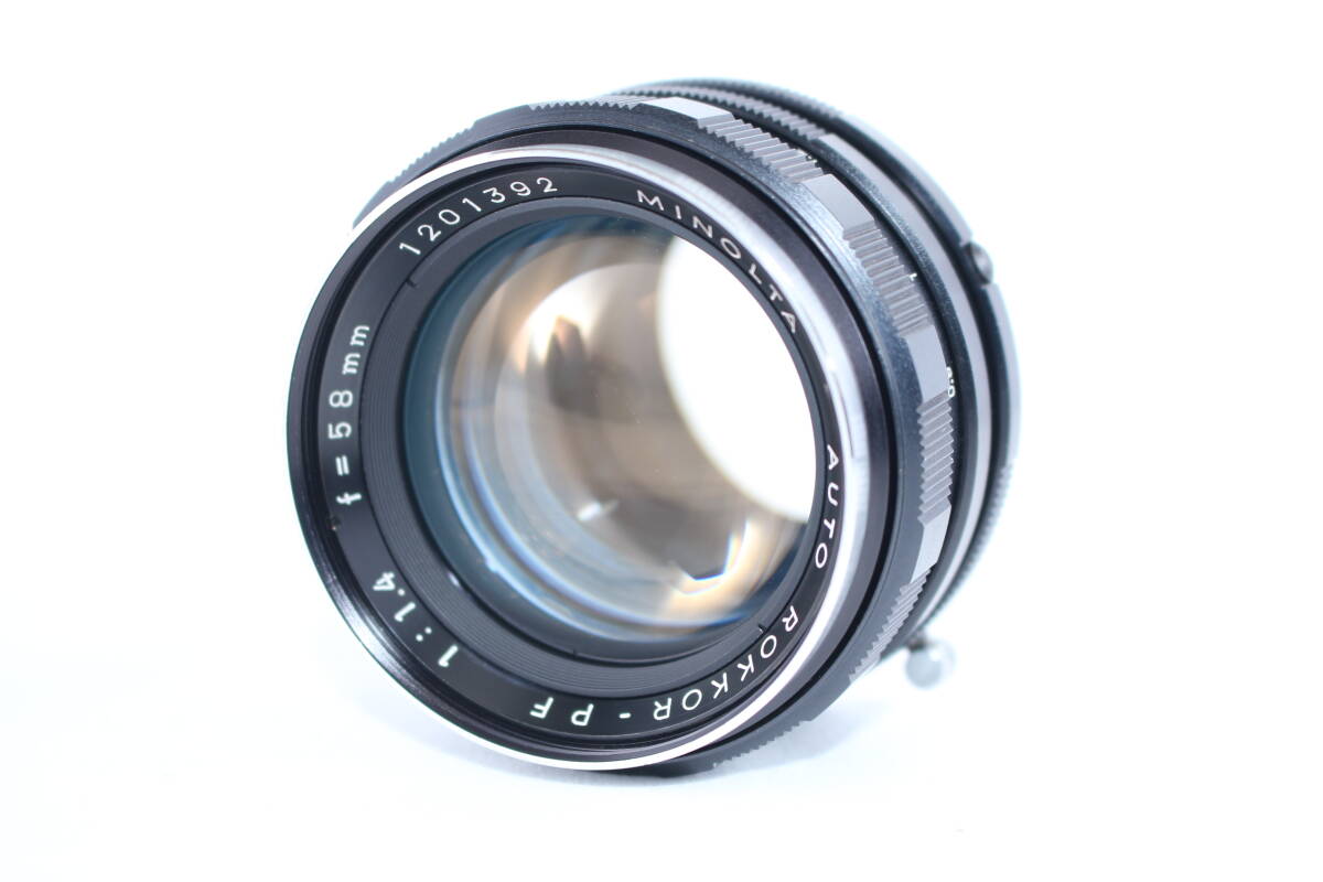 ★極上美品★ミノルタ MINOLTA AUTO ROKKOR-PF 58mm F1.4 ★完動★#A125_画像1