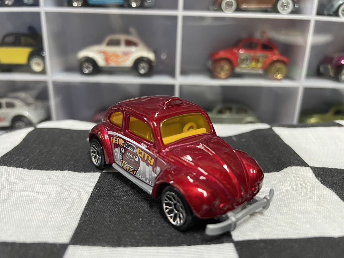 ビンテージトイ　ミニカー　マッチボックス MATCHBOX RED VOLKSWAGEN BEETLE TAXI ハローシティタクシーVWビートル　ルース_画像8