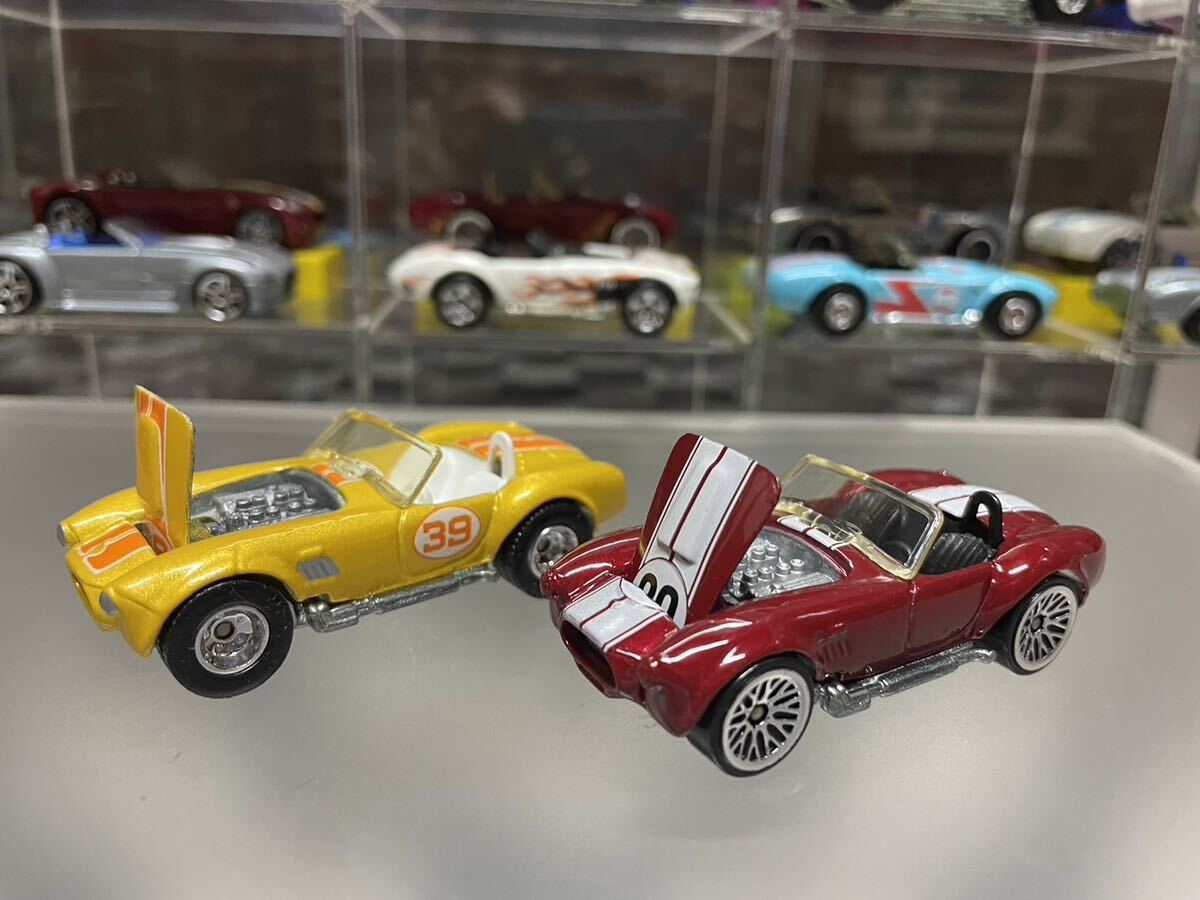 ★ビンテージトイ ミニカー ホットウィール HOTWHEELSコブラ　【2台セット】Shelby Cobra 開封品イエローとダークチェリー_画像5