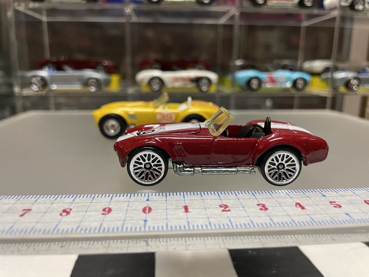 ★ビンテージトイ ミニカー ホットウィール HOTWHEELSコブラ　【2台セット】Shelby Cobra 開封品イエローとダークチェリー_画像7