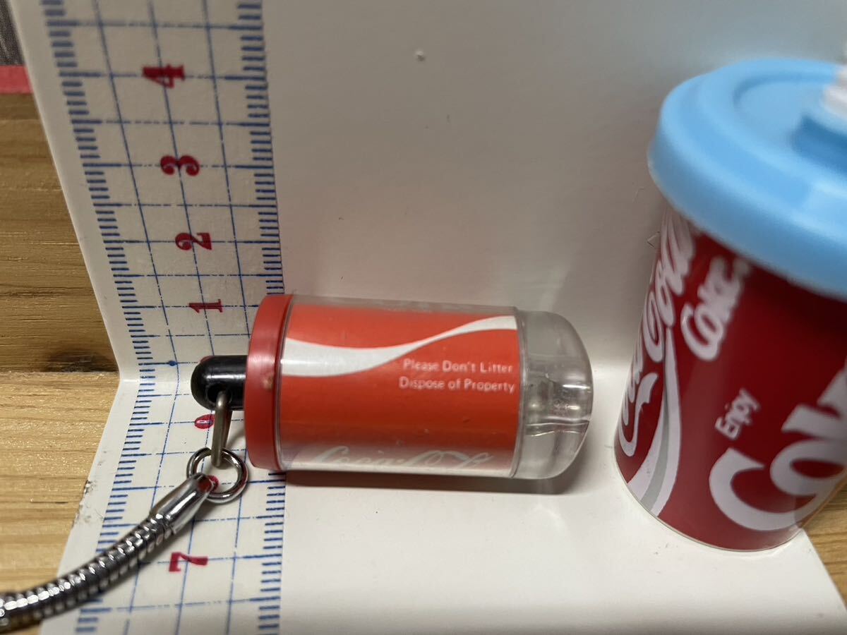 ★Coca-Cola Coke コカコーラグッズ ビンテージ雑貨 キーチェーン　紙コップ型　 COKE缶型　_画像8