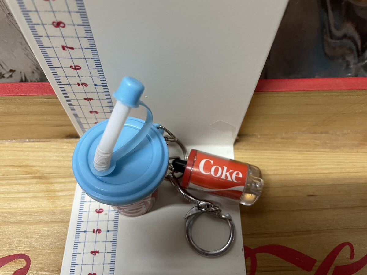 ★Coca-Cola Coke コカコーラグッズ ビンテージ雑貨 キーチェーン　紙コップ型　 COKE缶型　_画像5