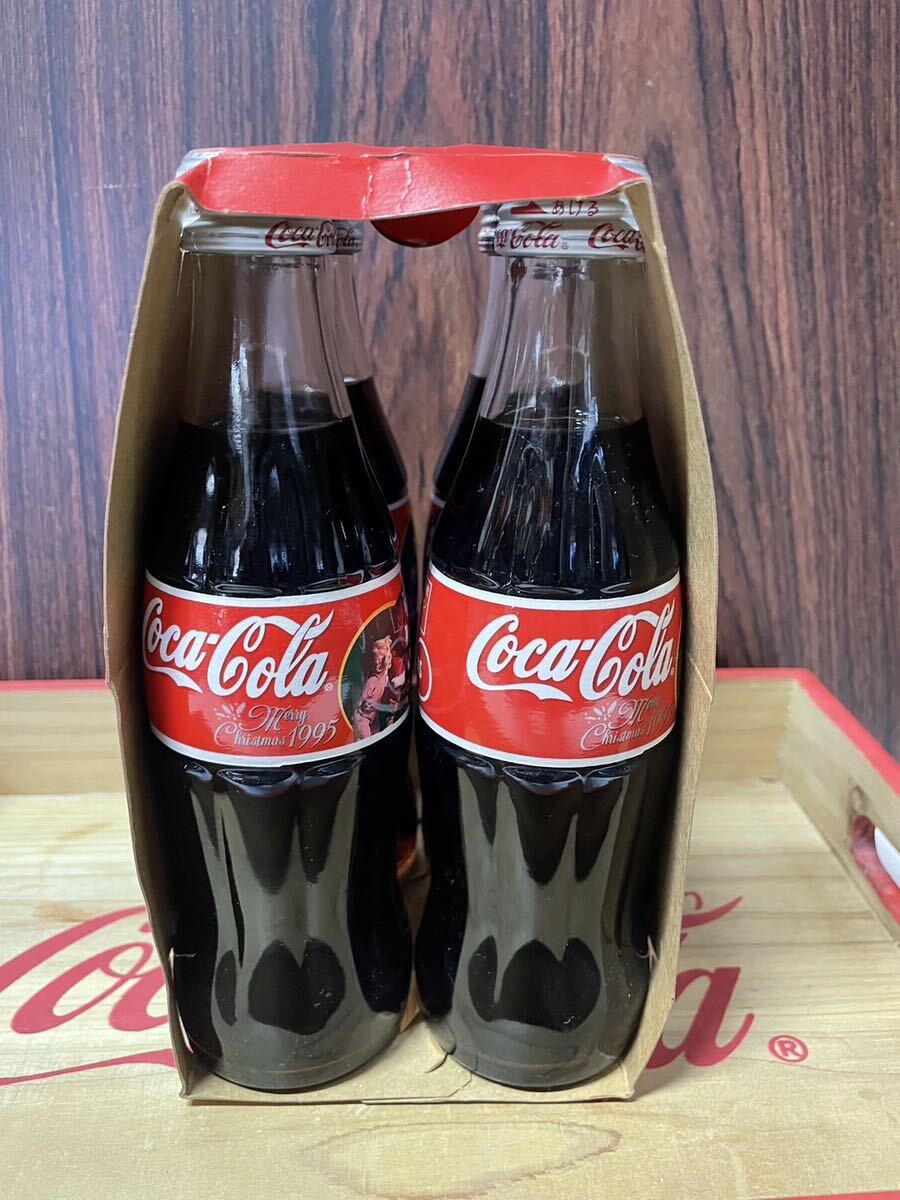 ★Coca-Cola Coke ボトルコーク4本パック 未開栓 250ml クリスマス サンタクロースデザインの画像4