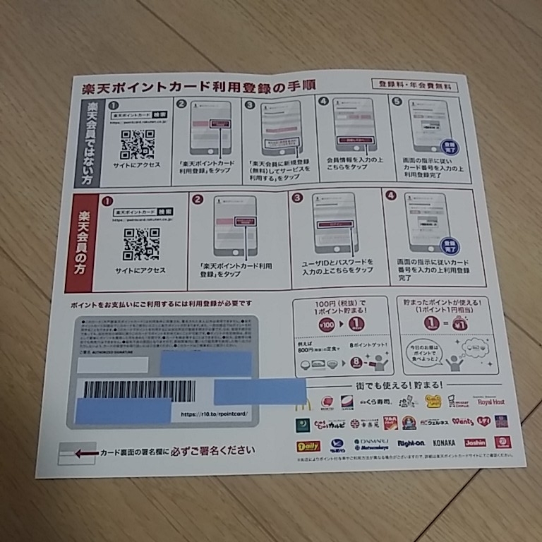 ☆ごはん処 大戸屋 オリジナルデザイン 楽天ポイントカード 未使用品 ごはんだぞう_画像2