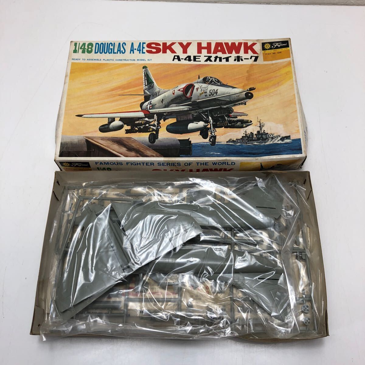 売切！１円スタート！フジミ模型 Fujimi 1/48 DOUGLAS A-4E SKY HAWK スカイホーク 絶版 当時物 プラモデルの画像2
