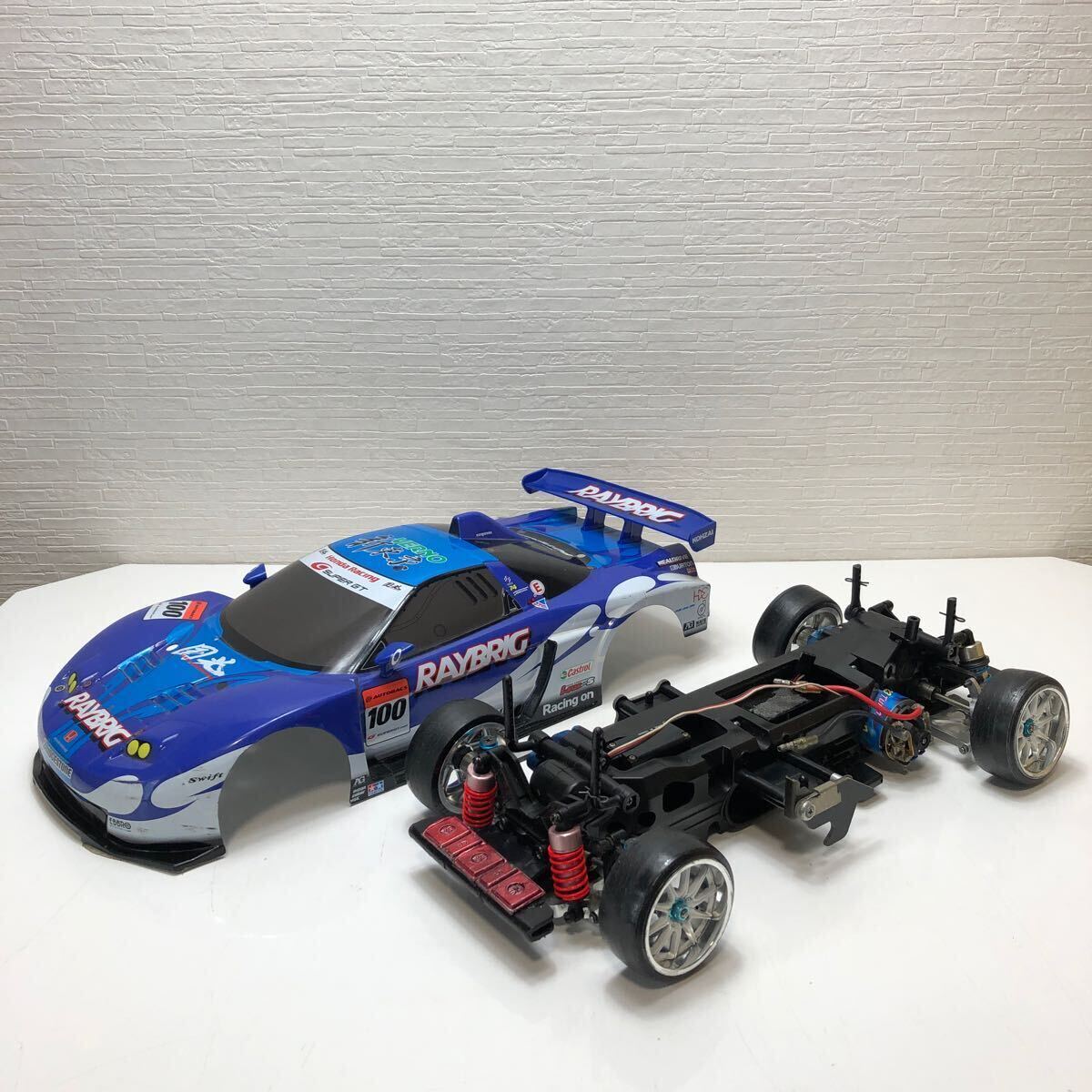 売切！１円スタート！タミヤ TAMIYA 1/10 電動RC 4WD レーシングカー RAYBRIG NSX 2005 TL01 ドリフト カスタム シャーシ 絶版 ラジコンの画像1