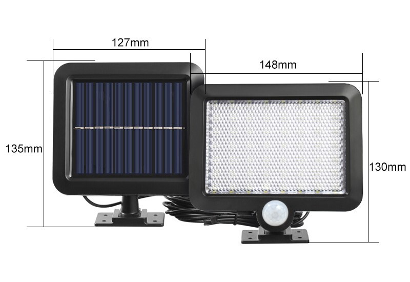 センサーライトLEDライト 人感センサー ソーラーパネル 分離型リードの長さ５ｍの画像1