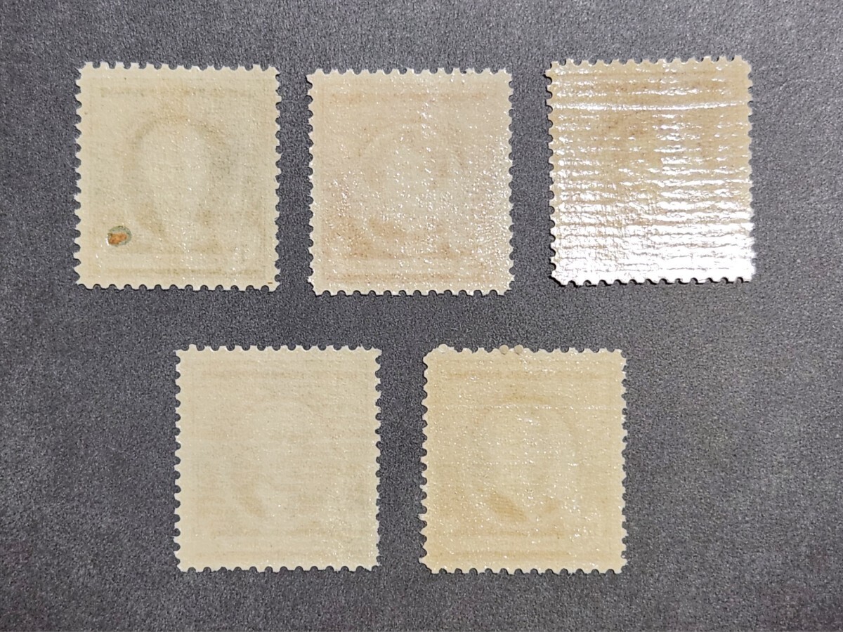 アメリカ 1940年 著名人 画家 5種完 NH ￠1切手のみ背面少難ありの画像2