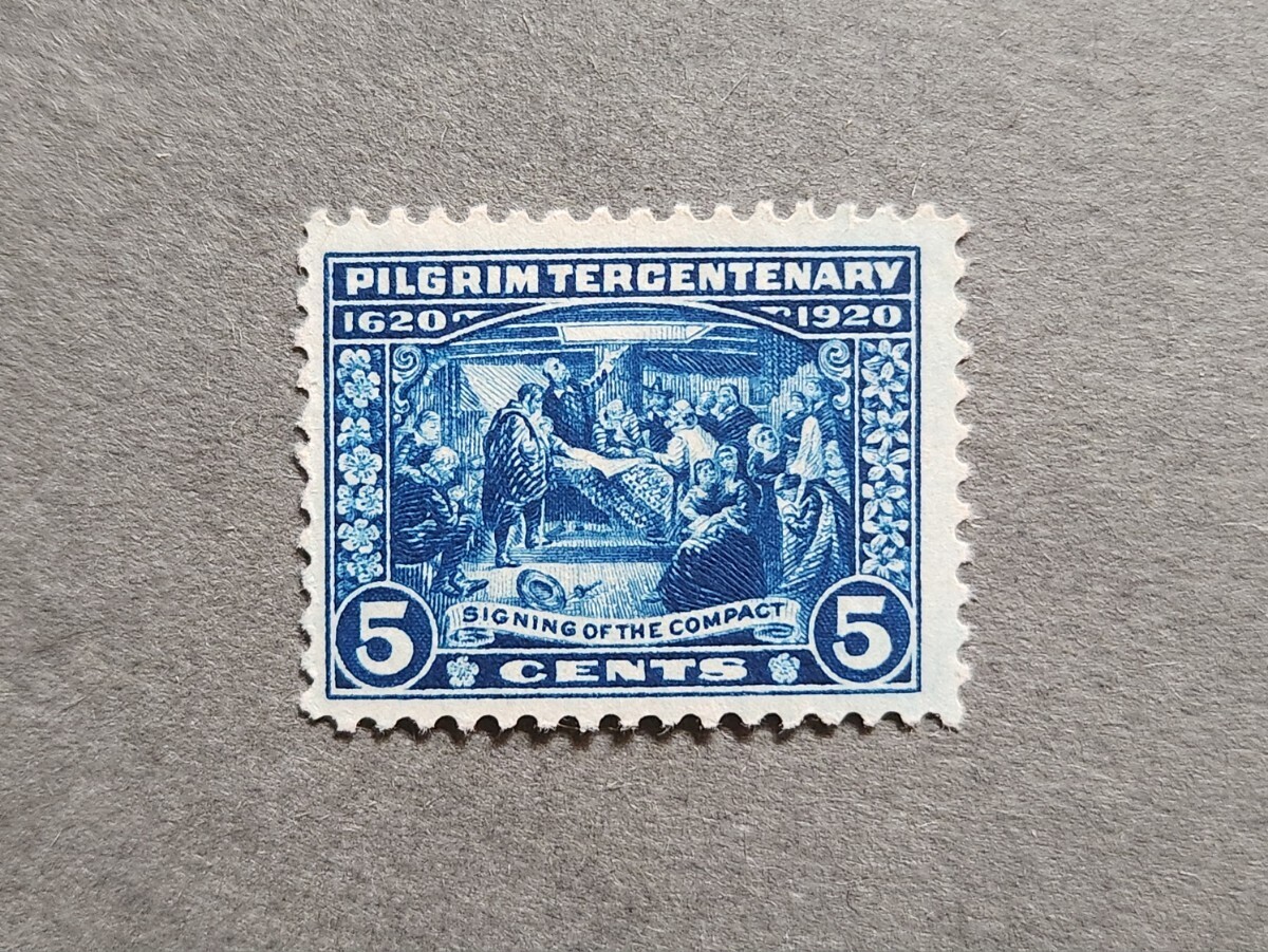 アメリカ 1920年 ピルグリム300年 ￠5 NHの画像1