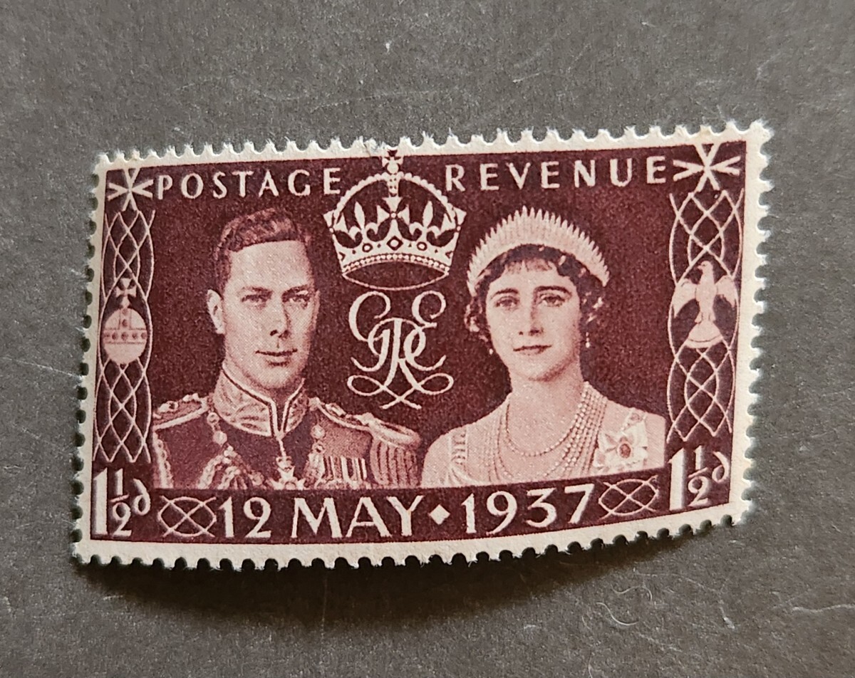 イギリス 1937年 ジョージ6世戴冠式 1種完 NHの画像1