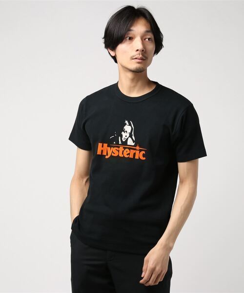 【HYSTERIC GLAMOUR ヒステリックグラマー】TシャツM 日本製 「HYS WOMAN Tシャツ」 ガールプリント入り 名作 人気アイテム_画像1