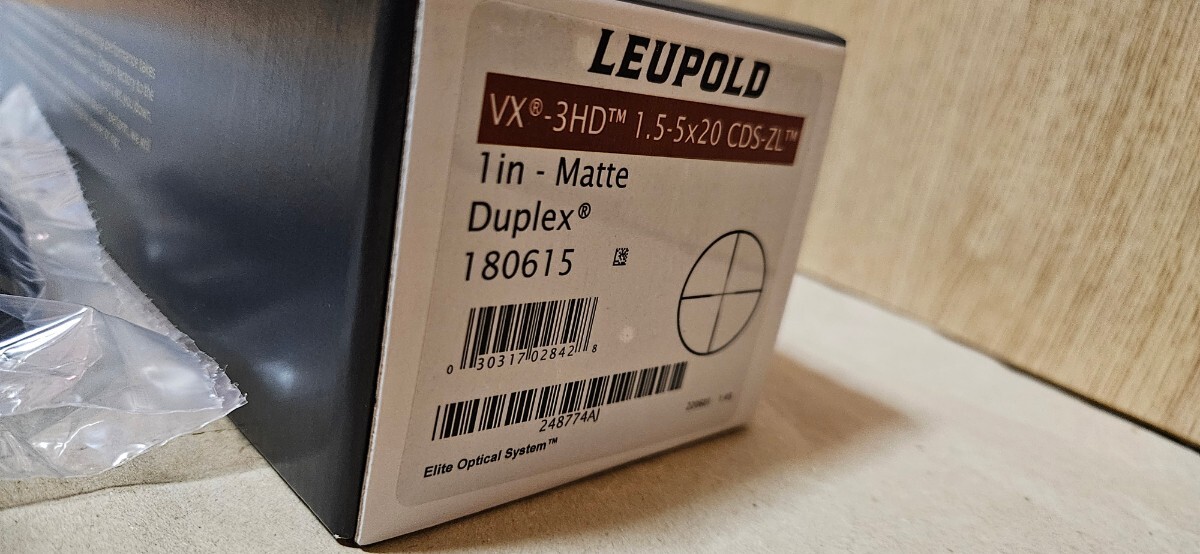 【実物】LEUPOLD VX-3HD 1.5-5X20 CDS-ZL DUPLEX リューポルド LPVO ライフルスコープの画像4