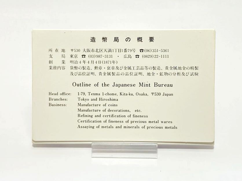 昭和62年 ミントセット 記念硬貨 貨幣セット 造幣局_画像8