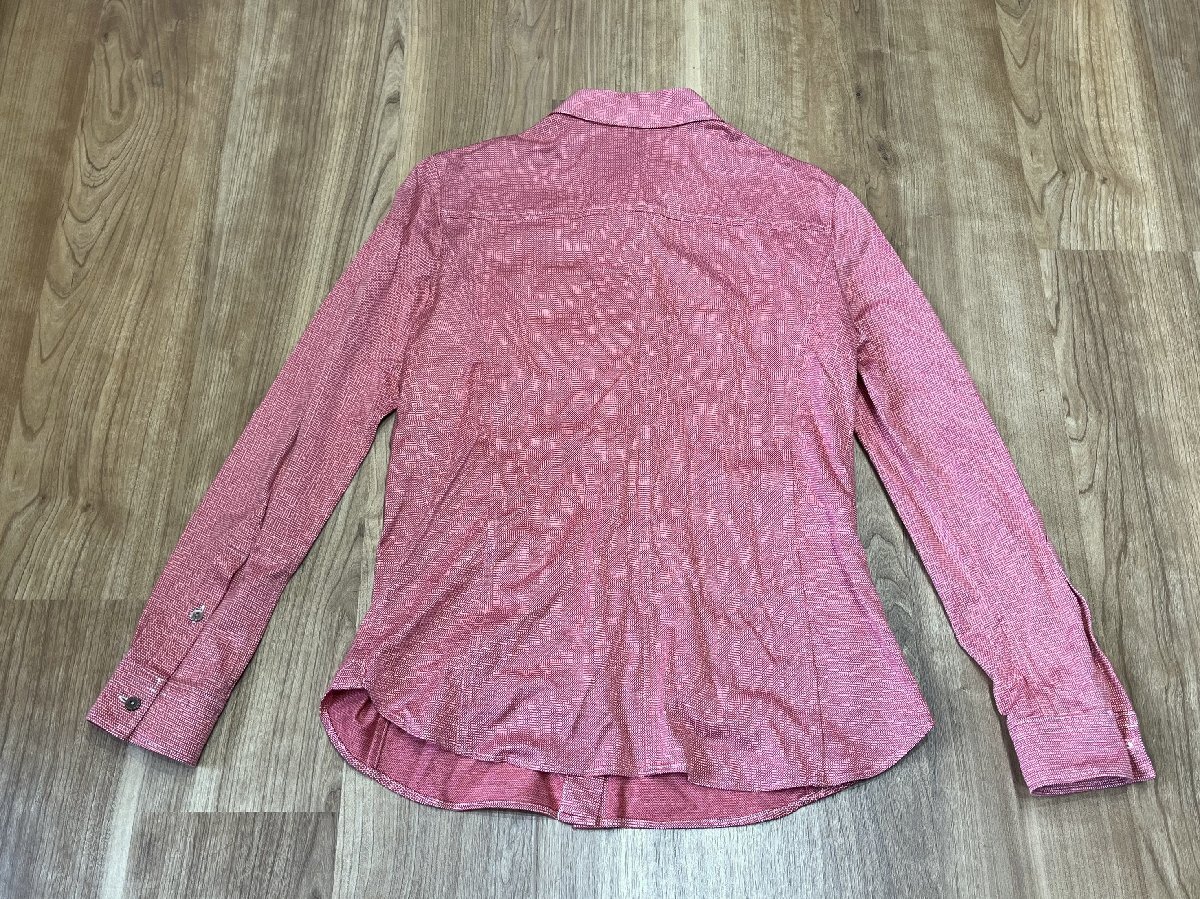  as good as new Macintosh London casual long sleeve shirt 38 red check pattern blouse lady's pawnshop. quality seven .-2