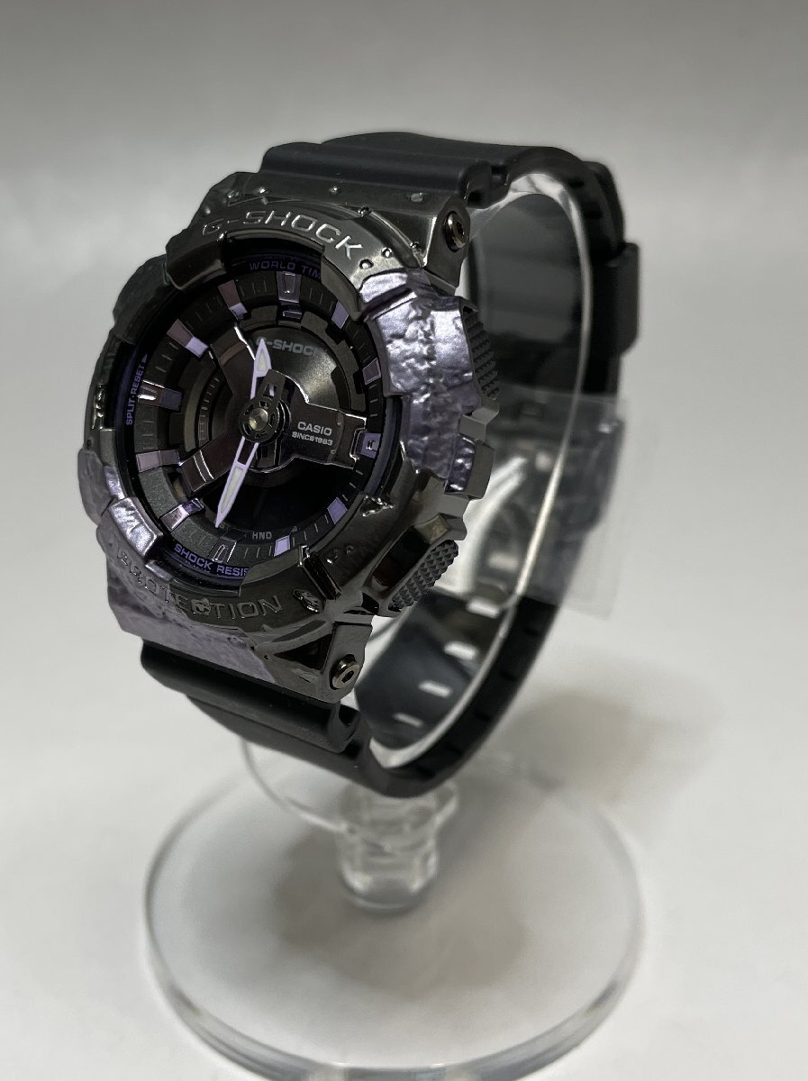 40周年記念限定！新品 CASIO G-SHOCK アドヴェンチャラーズストーン クォーツ腕時計 ブラック/パープル GM-S114GEM-1A2JR メンズ_画像3