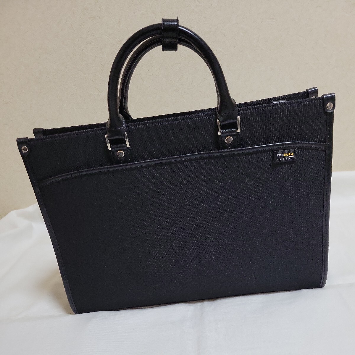 ★美品★CORDURA コーデュラ バッグ ビジネスバッグ 黒 通勤 A4可 入社 新社会人 かばん 就活★_画像1