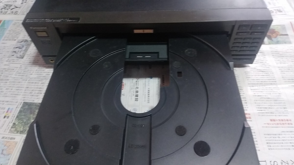 Panasonic CD LD デッキ VD-1200 ジャンク品 リモコン付き 送料込みの画像6