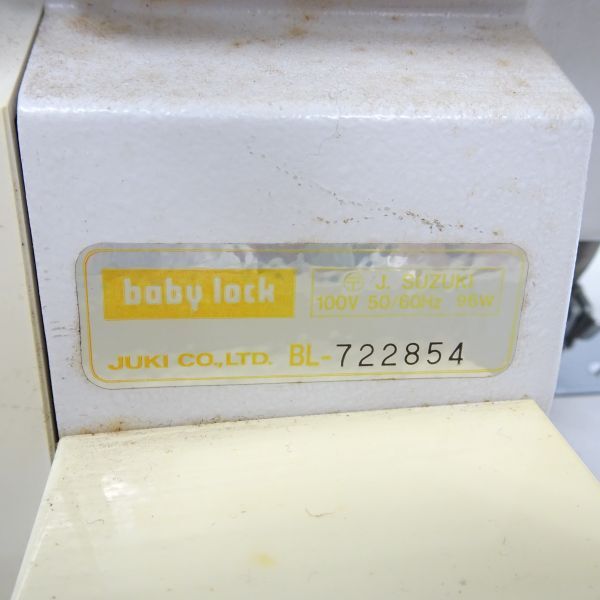 tyom 1239-2 514 baby lock ミシン BL3-437 M 手工芸 ハンドクラフト 通電ok 針上下okの画像5