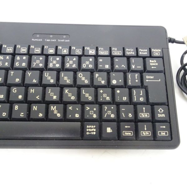 ♪tyom 1249-1 589 ELECOM エレコム TK-FCM006 小型 コンパクト キーボード USB接続 動作未確認 ジャンク品の画像4