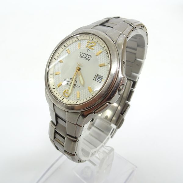 ■tyom 1226-3 266再 CITIZEN シチズン H410-T003788 ATESSA アテッサ Eco-Drive エコドライブ 電波ソーラー 稼動品の画像6