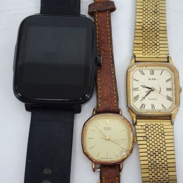 tyom 517 腕時計83本まとめ SEIKO セイコー / スマートウォッチ / ALBA アルバ 等 時計 置き時計 ジャンク品の画像9