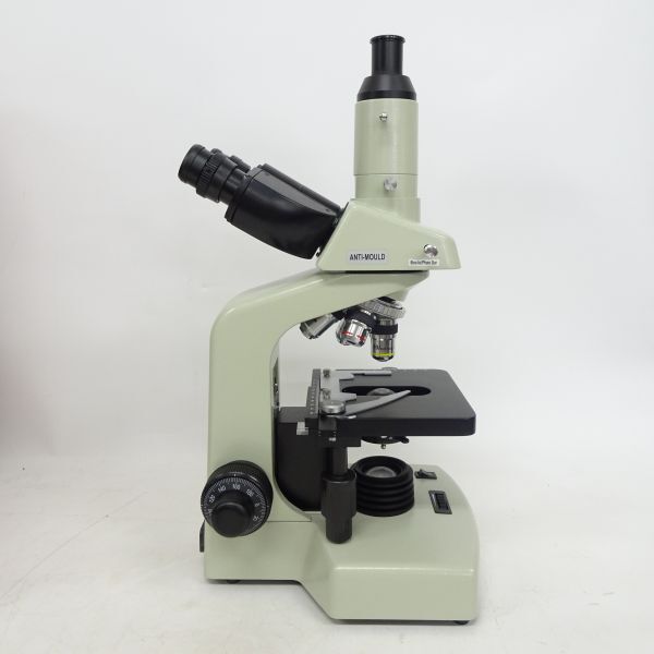 tyom1313-1 165 Cartonカートン光学 生物顕微鏡(3眼ヘッド)CS−T15型 製造番号0905047 寸法450×200 総合倍率40~1500× 箱・鍵付き 現状品の画像3