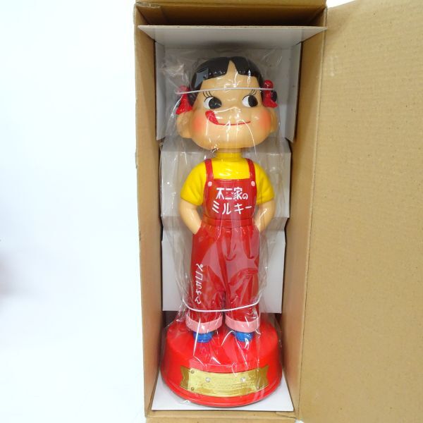 tyhd 1305-5 365 Fujiya 1950 годы средний примерно настольный шея .. Peko-chan кукла переиздание FUJIYA 100th ANNIVERSARY 100 годовщина фигурка retro 