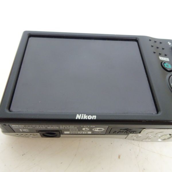 ■tyom 1301-3 153 電源OK Nikon COOLPIX L26 ニコン クールピクス コンパクトデジタルカメラ デジカメ シルバー 液晶不良あり_画像5