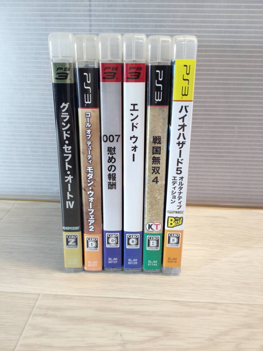 [C5208-38]ゲームソフト PS3 6本セット BIOHAZARD5、戦国無双4 他 0401の画像1