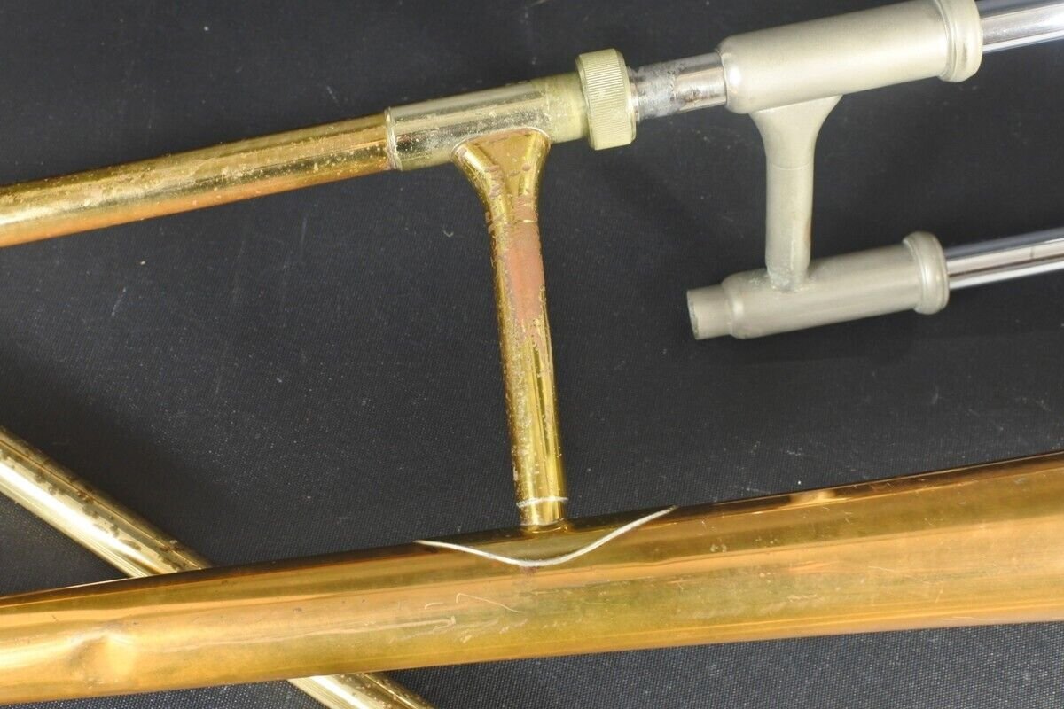 ▼YAMAHA ヤマハ YSL-351 テナー トロンボーン Trombone ■現状渡し 管楽器 016203 金管楽器 吹奏楽 ブラスバンド_画像4