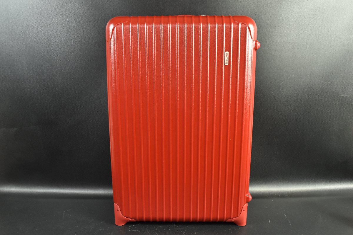 ▼RIMOWA リモワ スーツケース キャリーケース トランク 80L NO.6282 レッド 2輪 元箱有 サイズ：73×50×26cmトラベル ビジネスの画像1