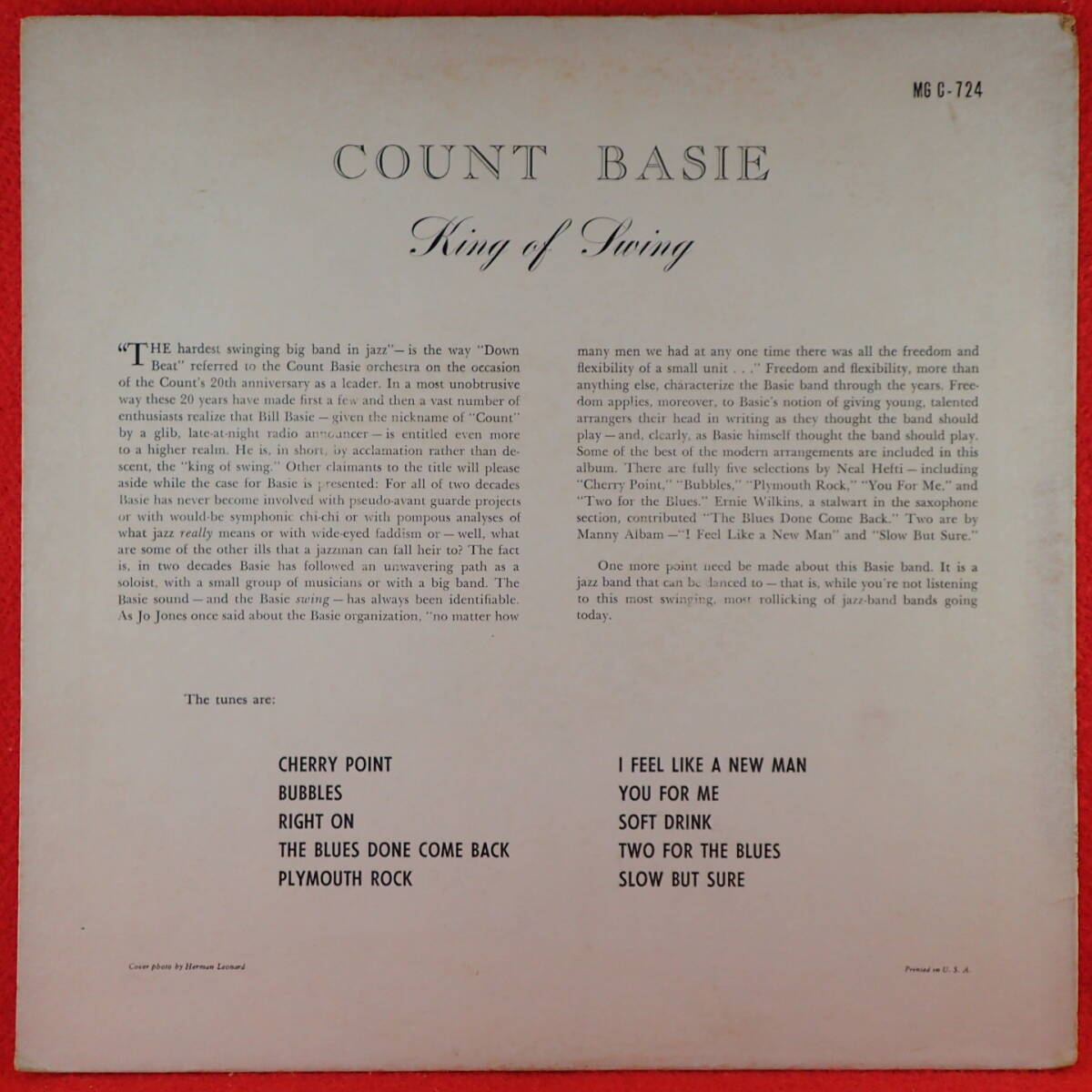 千円開始★神洗浄【ギガレア★奇跡の美盤★US完オリ CLEF MONO トランペッタ- 溝】★COUNT BASIE/King of Swing★Ernie Wilkins,Thad Jones_画像2