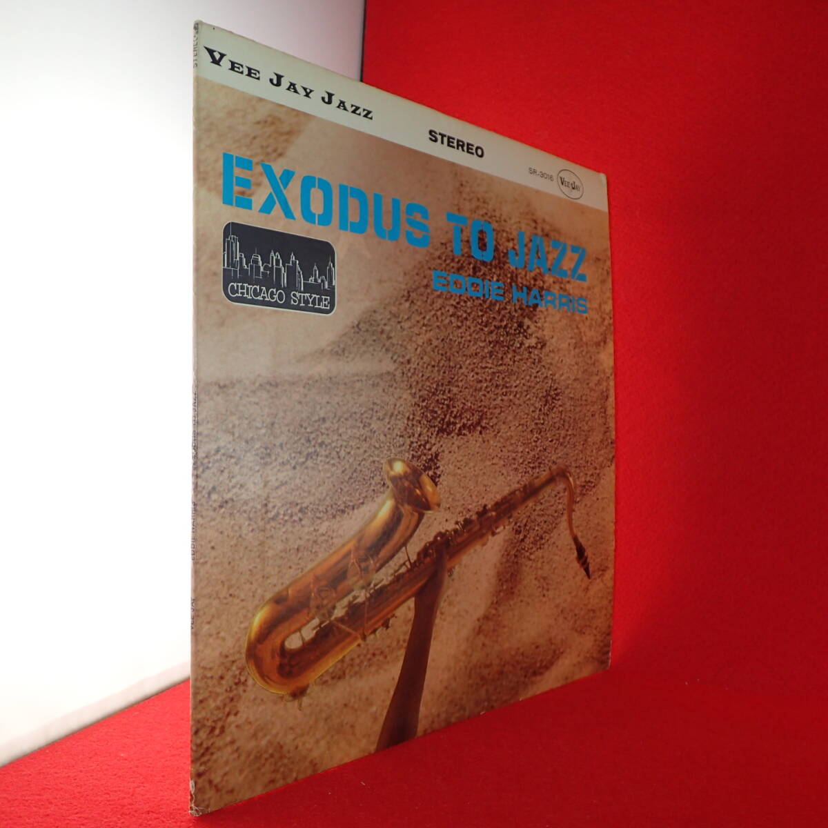 千円開始★神洗浄【ギガレア★奇跡の美品★USオリジナル★VEE JAY 虹リム 両溝】★EDDIE HARRIS /EXODUS TO JAZZ★初リ-ダ-作品★テナ-名盤_画像3