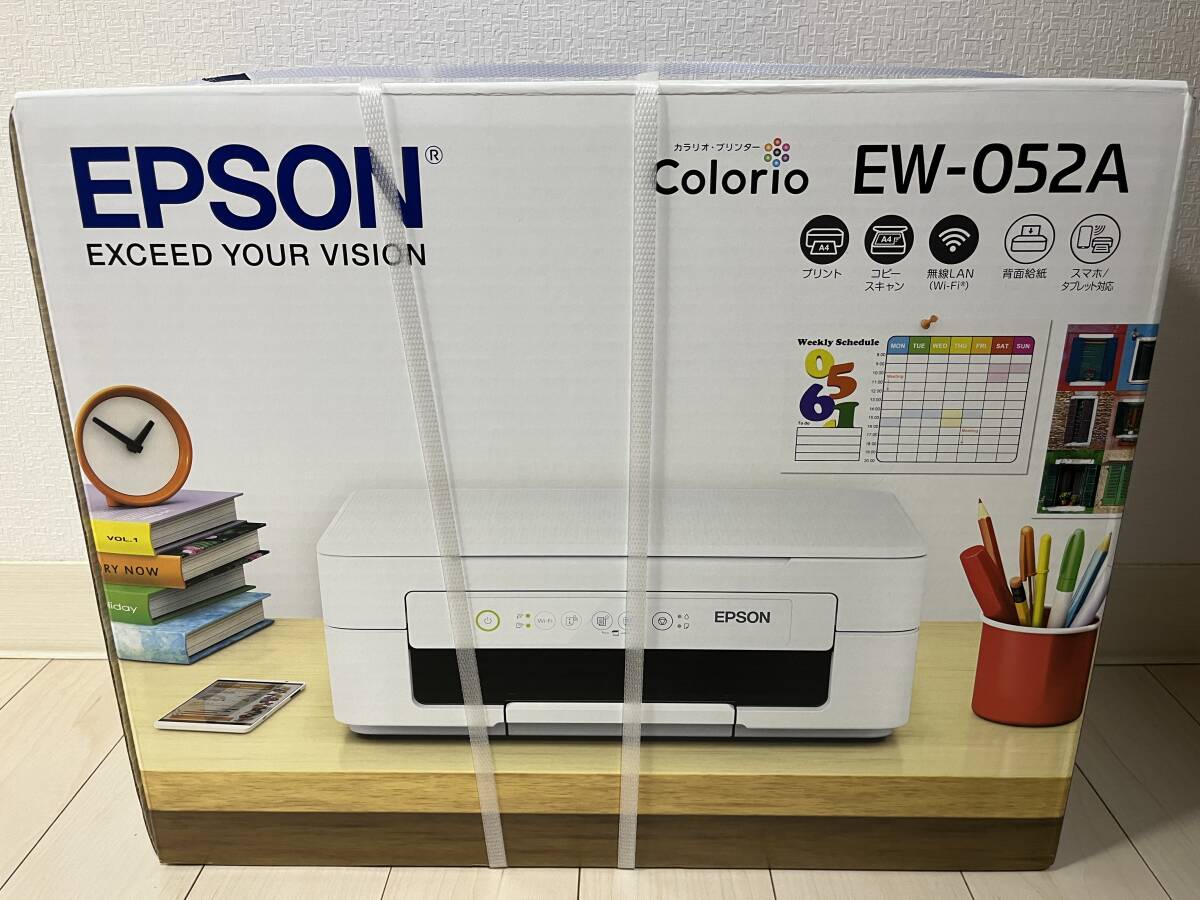 新品保証☆EPSON/エプソン カラリオEW-052A インクジェット複合機 A4 プリンター インク欠 EW052A の画像2