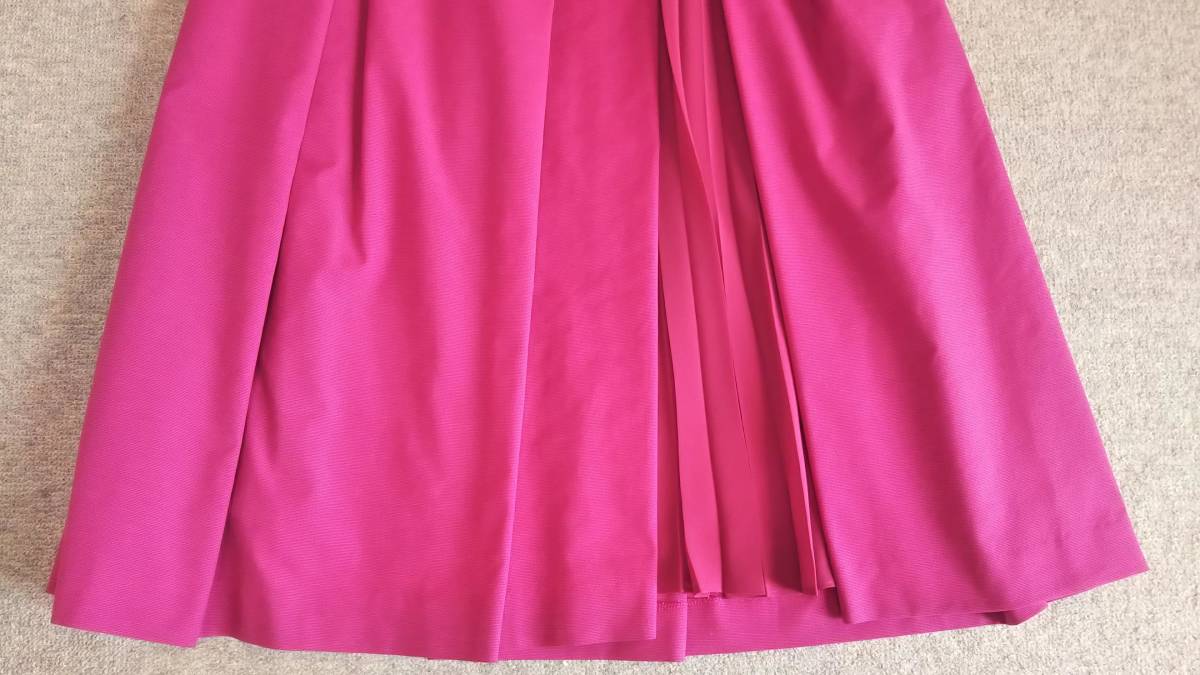  новый товар TO BE CHIC [ омыватель bru] лента . симпатичный плиссировать комбинированный tas Ran юбка 40 розовый 39600 иен 