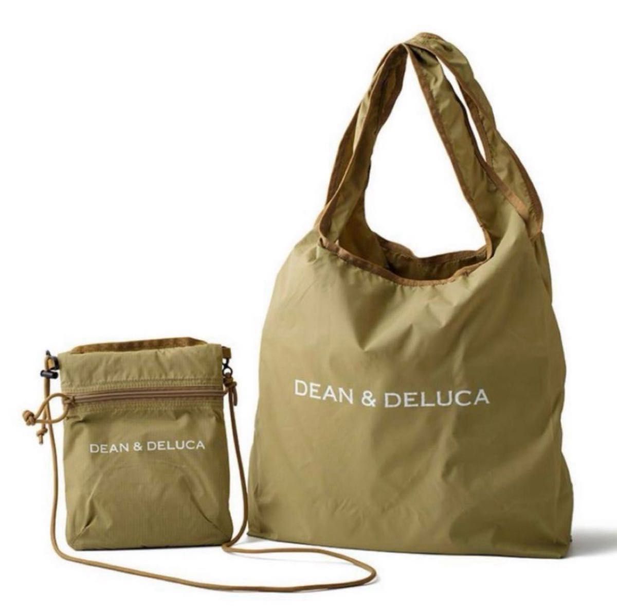 DEAN＆DELUCA サコッシュ　トートバッグ　折畳　エコバッグ　ベージュ