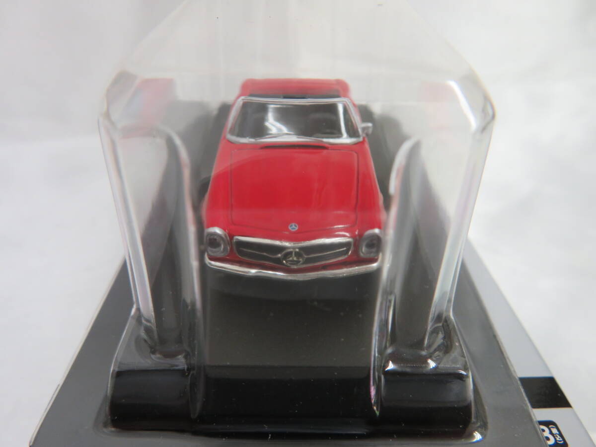 8.【KYOSH】京商 メルセデスベンツミニカーコレクション 1:64「Mercedes-Benz Typ 280 SL」レッド 保管品 の画像3