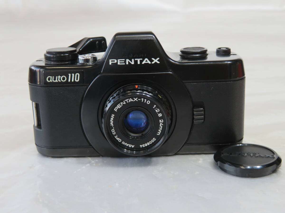【カメラ】 ペンタックス ASAHI PENTAX auto 110 ・ PENTAX-110 18/2.8 + 24/2.8 + 50/2.8 ・ 110 ワインダー ・ AF130P ・ 取説 現状品の画像2