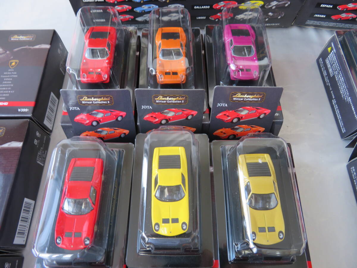 【京商】ランボルギーニ・ミニカーシリーズ2 10車種30種類フルコンプ 40個 ダブりあり  保管品の画像3