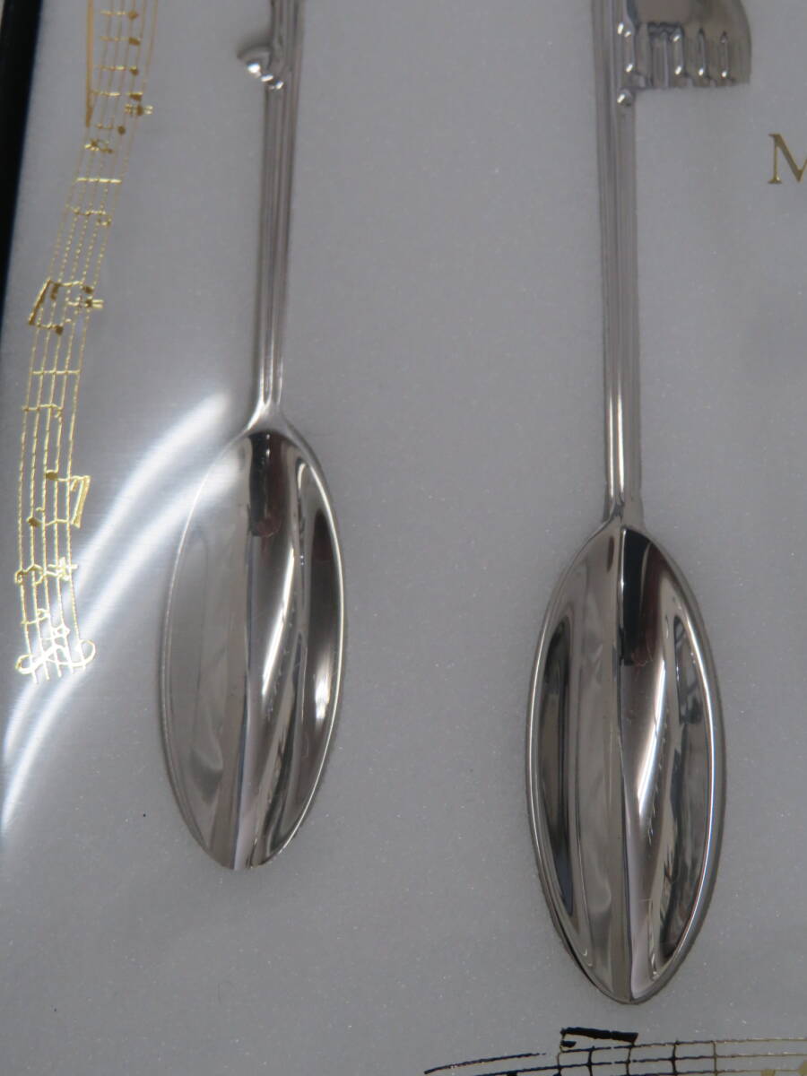 [ tableware ] Mikimoto MIKIMOTO pearl attaching spoon 5 customer sound . musical instruments one Point pearl made of stainless steel cutlery unused storage goods 