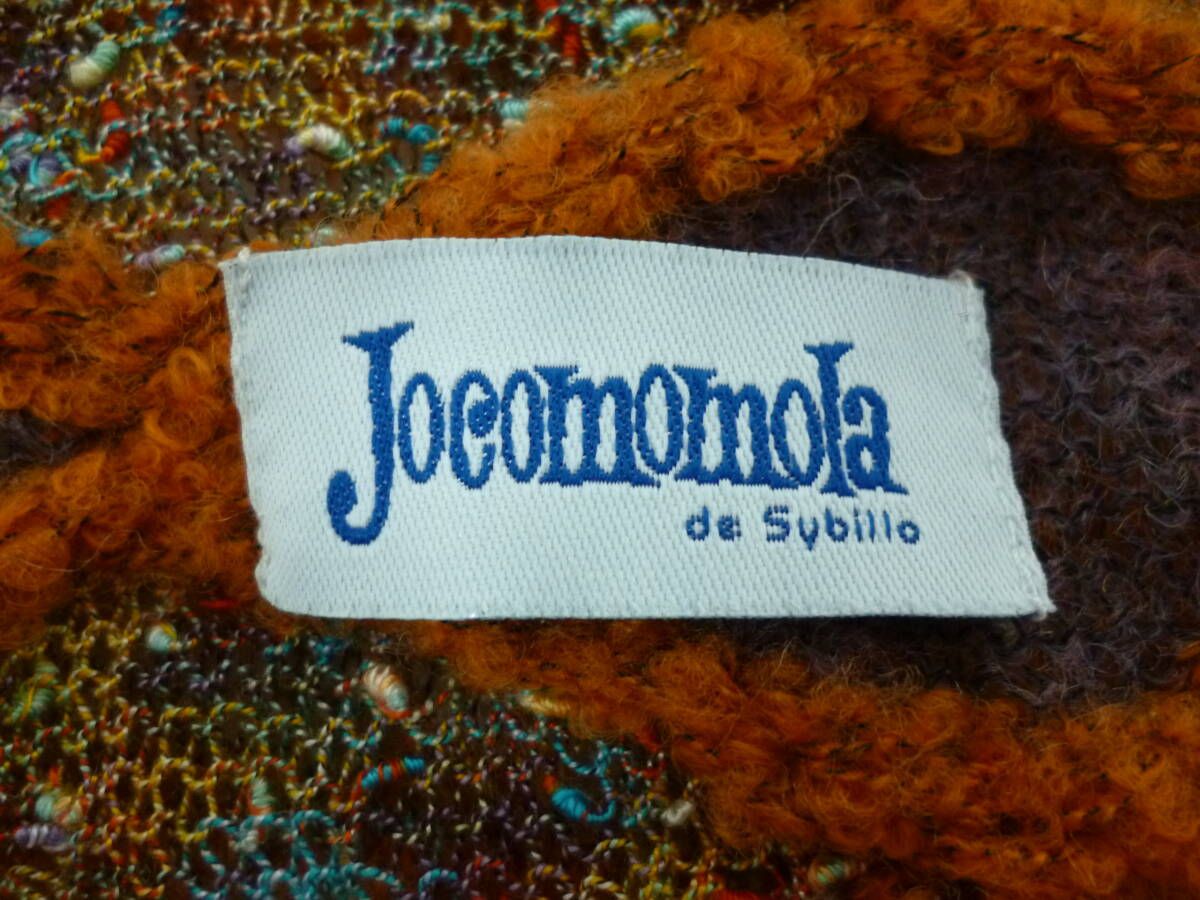 Jocomomola　ホコモモラ　羽織物　編み込み　毛糸　オレンジ　春秋冬　レディース　Y-421う_画像7