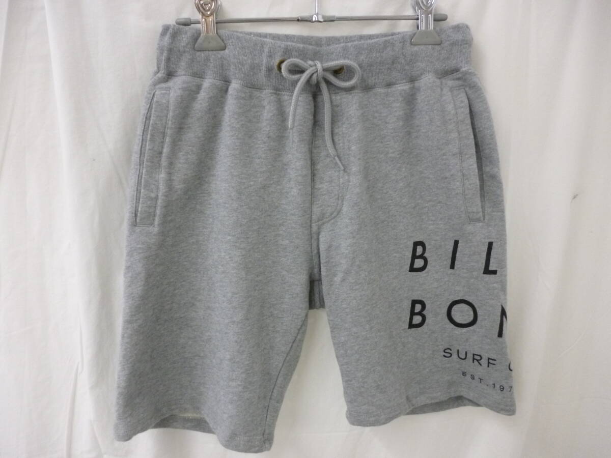 BILLABONG　 ビラボン　ハーフパンツ　 シンプル　ロゴ入り　グレー　S　春夏　メンズ　Y-537う_画像2