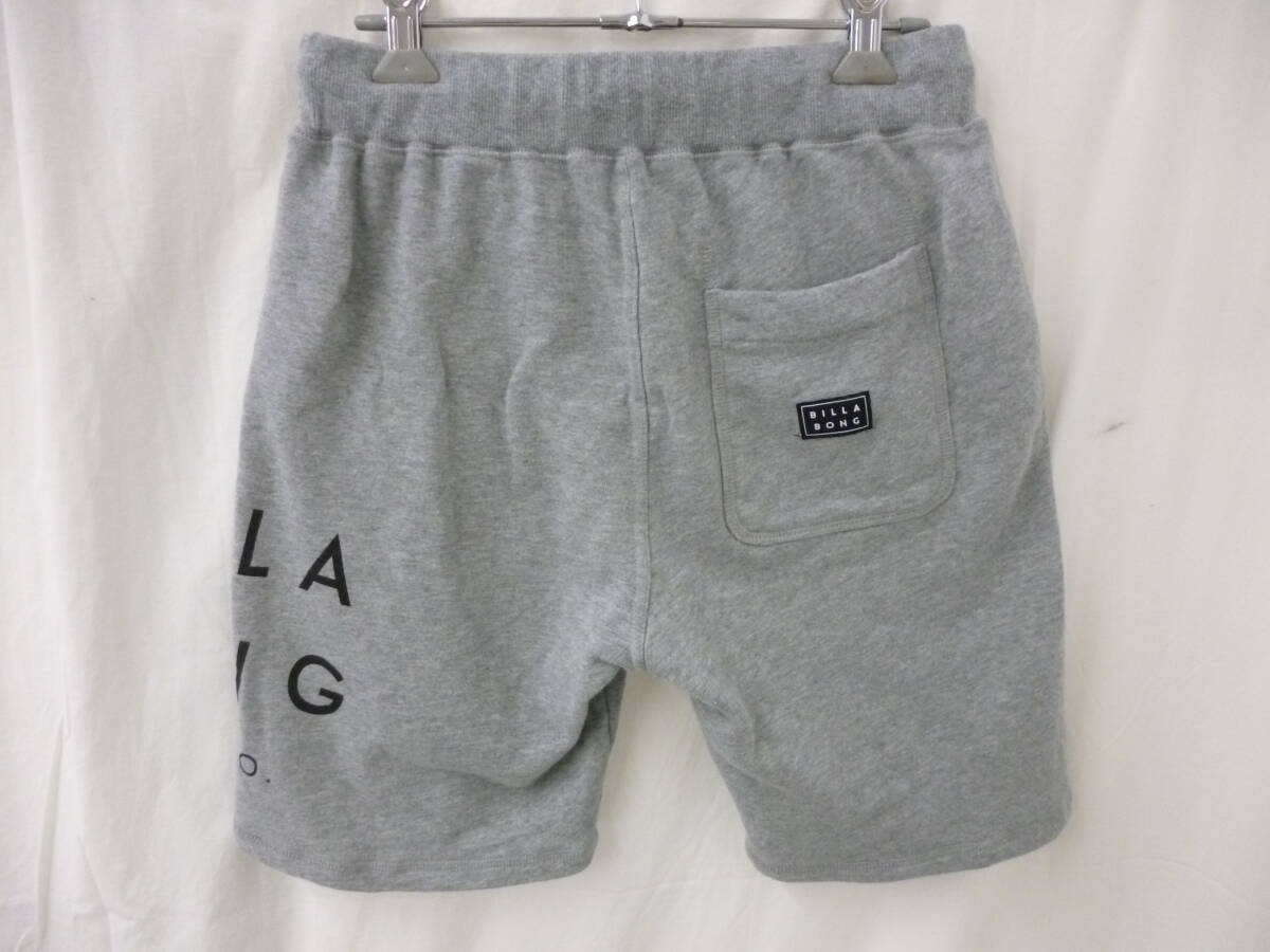 BILLABONG  ビラボン ハーフパンツ  シンプル ロゴ入り グレー S 春夏 メンズ Y-537うの画像3