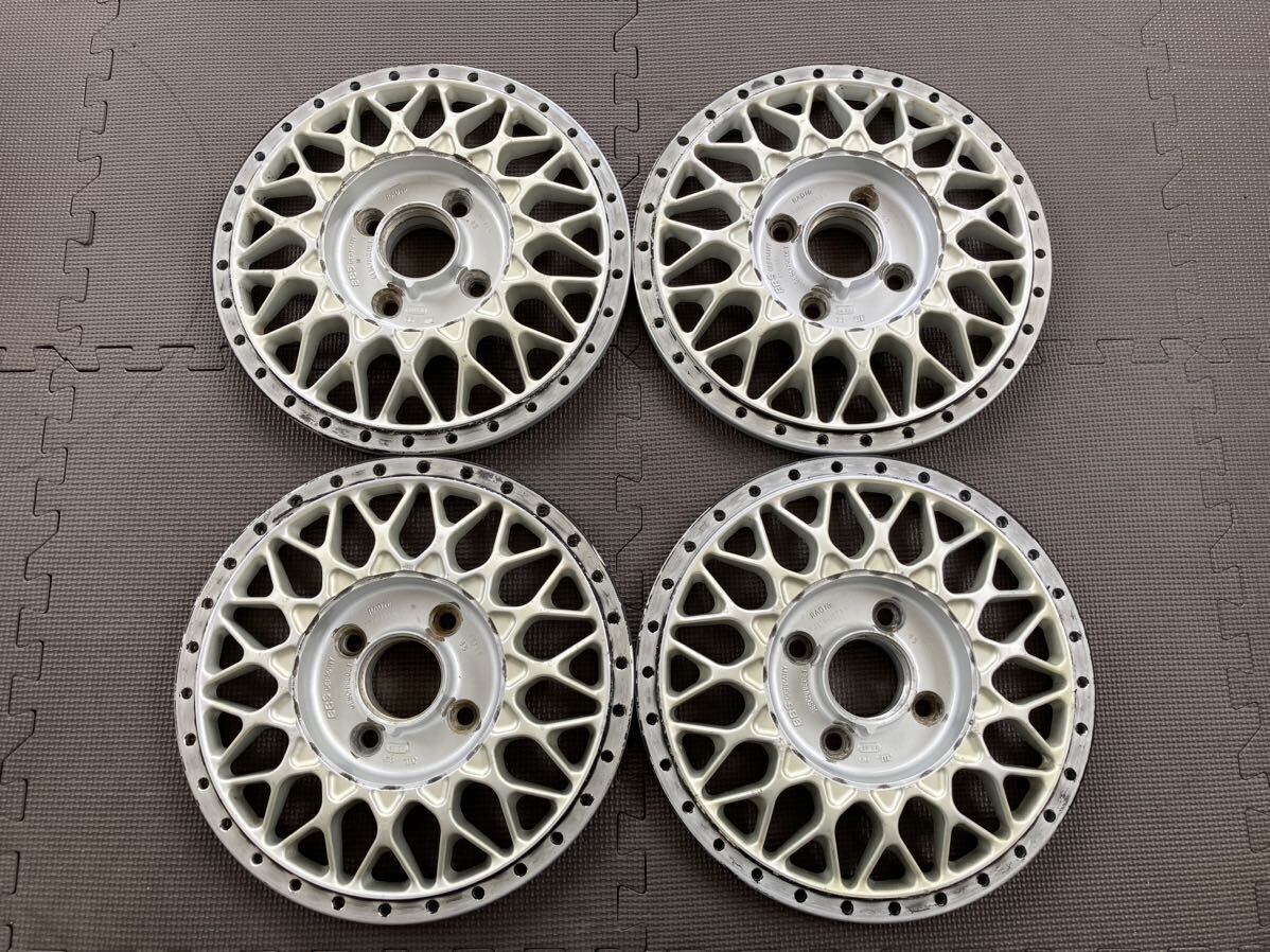 pcd 4×100 15inch BBS RS189 4枚 6J×15H2ET38 ハブ径56mm faces for saleの画像1