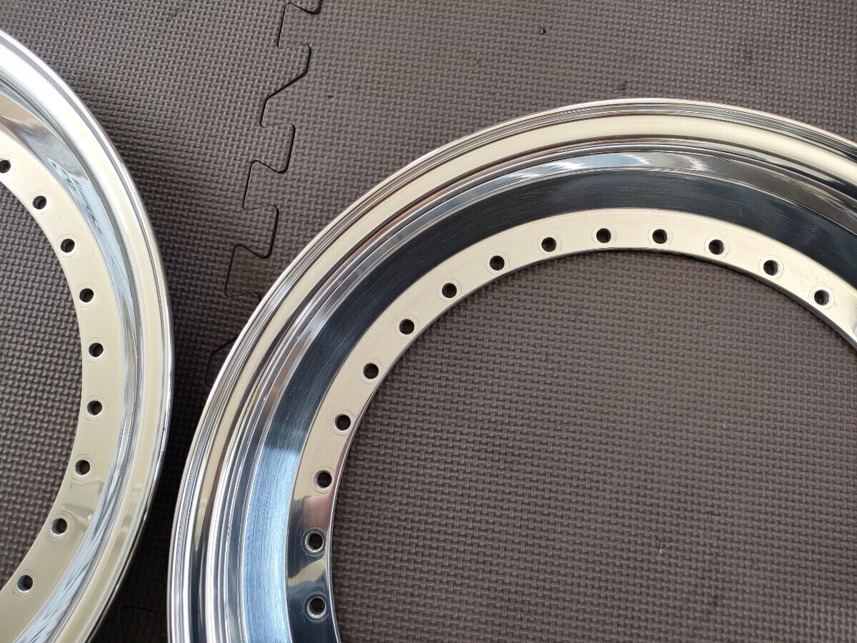 BBS 16inch 1.5J 純正アウターリップ 2枚 1.5×16 BBS RS outer lips for sale リバレル等に_画像3